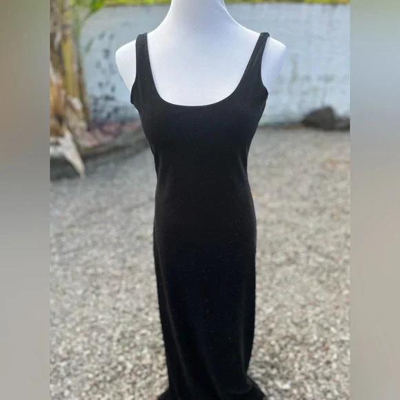 Vintage Guess 90s Black Maxi Dress - Picture 3 of 15